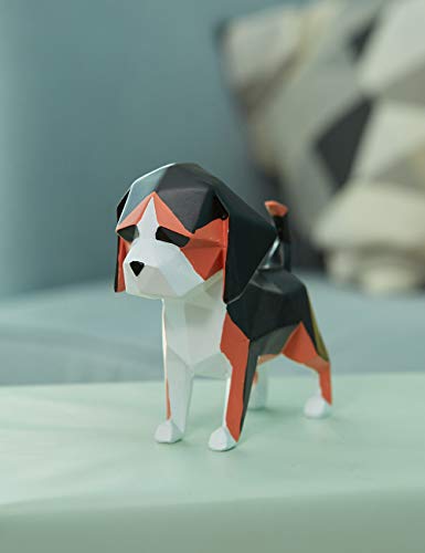 Amoy-Art 4pcs Statuetta Scultura Bulldog Statua