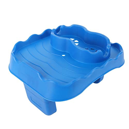 HOT TUB Table Tray, Nonslip Side Table with Drink Holder for Relaxing SPA TIME (Blue)
