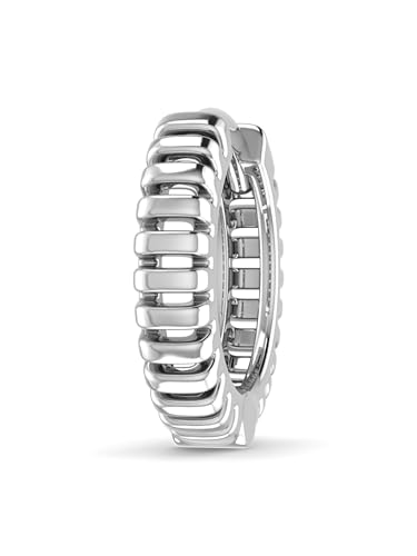 Image of ORIONZ Hoop Earrings for Men & Boys (1 Piece) - 925 Sterling Silver - Gift for Birthday Anniversary - 18k Gold Plated Jewellery - Men Fashion