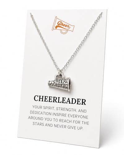 VIY Personal Card Cheerleader gifts Cheerleading necklace Cheer gifts Cheer team gift for women Dance team necklace Dancer gift