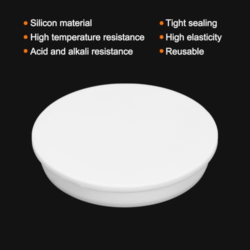 Image of MECCANIXITY High Temp Silicone Plug Mount Dia 106.5mm /4.19 Inch t Shaped Rubber Stopper Hole Plugs for Powder Coating Plating Waterproof Sealing Plugs White Pack of 1