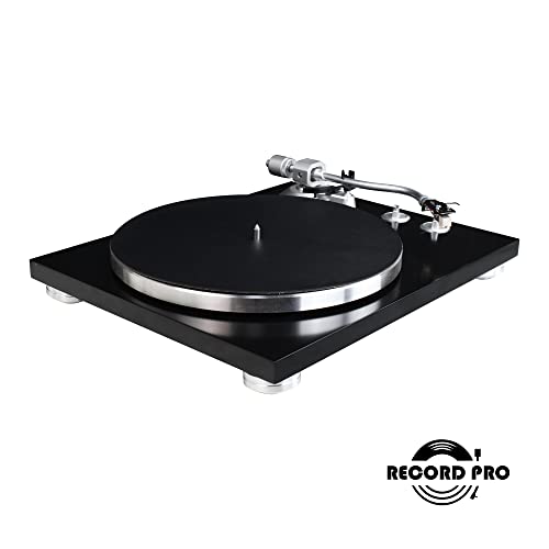 Record Master Pu Leather Turntable Mat For Vinyl Lp Record Players,Turntable Slipmat Help Reduce Noise Due To Static And Dust. Black #TOP1