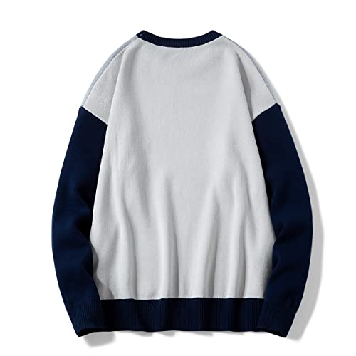 Men's Oversized Graphic Sweaters Crewneck Long Sleeve Knitted Pullovers Cartoon Monster Cotton Anime Jumpers2