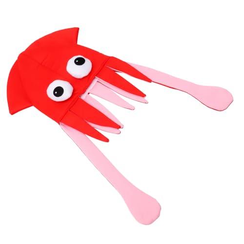 BESPORTBLE Cartoon Octopus Hat Costume Accessory Adorable Party Prop for Cosplay Festivals Bright Design for Boys Fun Themed Hat for Beach Celebration