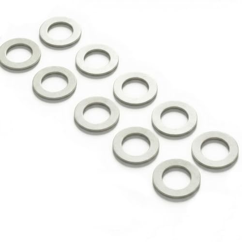 LUKOMEL 10pcs Saw Blade Bushing Set, Saw Blade Adapter Ring, Steel Spacer Rings for Circular Saw Blades 1 Inch to 5/8 Inch (25.4MM to 16MM) Angle Grinder Woodworking Tools Accessories