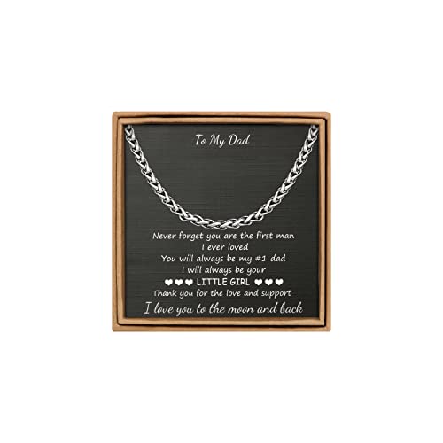 Image of JoycuFF Mens Cuban Link Chain Necklace for Boyfriend Gold Silver Stainless Steel 6MM 10MM Hip Hop Anniversary Birthday Christmas Jewelry for Men