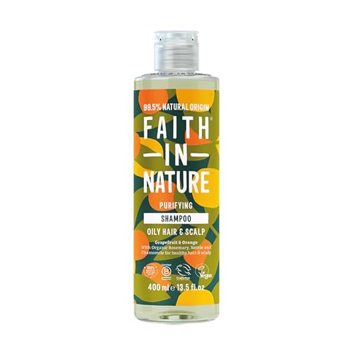 Faith in Nature Pomelo y Naranja Champú Champú Tonificante para Cabello Normal y Graso - 400 ml