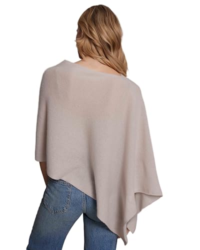 Image of CLAUDIA NICHOLE Womens 100% Cashmere Dress Topper - Cashmere Poncho Wrap