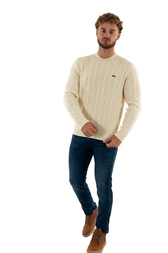 Lacoste - Jersey de invierno ah2924 xfj laponia, blanco, 44