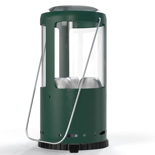 Outdoor Candle Lantern Holder for Real Candles (Candles Not Included) - Windproof Emergency Lantern with Handle, Safe for Camping, Blackouts, Decor - Survival Gear & Home Use