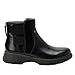 Alegria Women's Jordyn Black Double Elastic Leather Chelsea Boots With Heel Zipper 9.5-10 M US