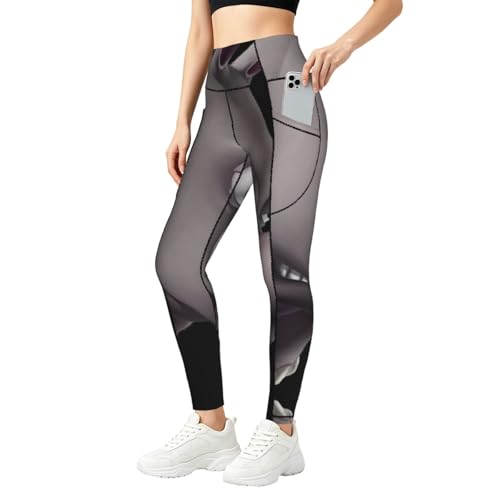 Pantalones de yoga para correr y fitness con estampado original de rinoceronte