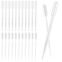 Aubess Pipette Kunststoff, 120 Stück Einwegmesspipetten, 1/3ml Durchsichtige Pipetten, Tropfplastik für ätherische Öle, Wissenschaftliche Laboratorien, Acryl-Farben