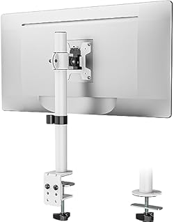 WALI Single Monitor Mount for 1 Computer Screen up to 32 inch, Fully Adjustable Monitor Arm Holds up to 22 lbs