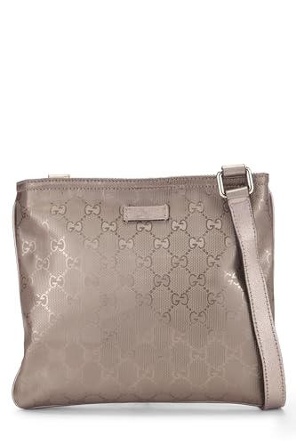 Pre-Loved Purple GG Imprime Flat Messenger Small, Purple