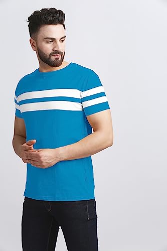 Image of AUSK T-shirt for Mens Double Stripes on Chest