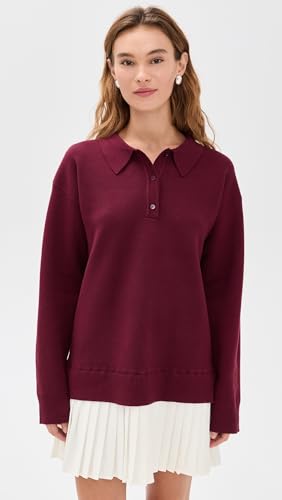 English Factory Women's Polo Mixed Media Mini Dress2