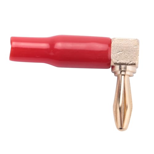 Adaptador cable altavoz con conector banana 4 mm de cobre y tornillo en ángulo recto de 24 piezas 5