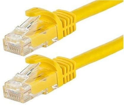 S-TEK High Speed [2m/6.6 Feet] RJ45 cat6 Ethernet Patch Cable LAN Cable Compatible for PS4/PS3, Nintendo Switch, Raspberry Pi 4, Smart TV, Computer, Modem, Router, Yellow