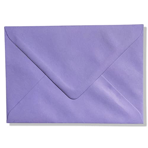 Enveloppes de luxe lilas C6 papier épais pour protéger vos courriers sans transparence