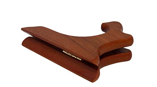 Walnut Folding Easels Display Stands Premium Quality - 4"H - Set Of 3 Easels Ideal For Small Plates Plaques Books Tiles #TOP1