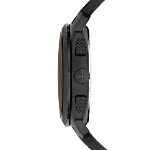 Image of Fossil Machine Black Dial Brown Strap Men's Watch FS4656