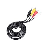 Câble adaptateur pour caméscope de 6 pieds - l'adaptateur bidirectionnel connecte également les boîtiers tv, les téléviseurs, les boîtiers satellite, les caméscopes, les magnétoscopes d'autres appareils audio dotés de ports à votre haut-parleur récepteur av avec prise stéréo.