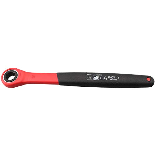 10mm Metric VDE Insulated Ratchet Ring Spanner for Hybrid Electric Vehicles