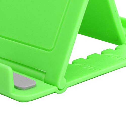Image of Portable Mobile Stand, Mini Cell Phone Stand, Portable Mobile Phone Stand, Desktop Cell Phone Holder, Foldable Phone Support, Suitable for Cell Phones, Tablets(Green)