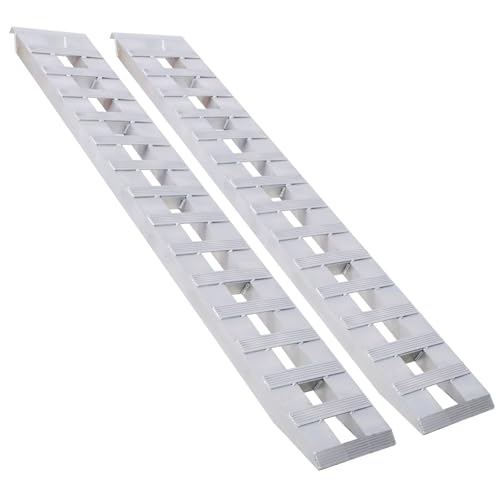 Rampas de carga de aluminio de 84" x 14" plegables para ATV/UTV/motocicleta