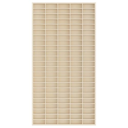 Expositor de pared beige para ganar espacio en pasillos 4