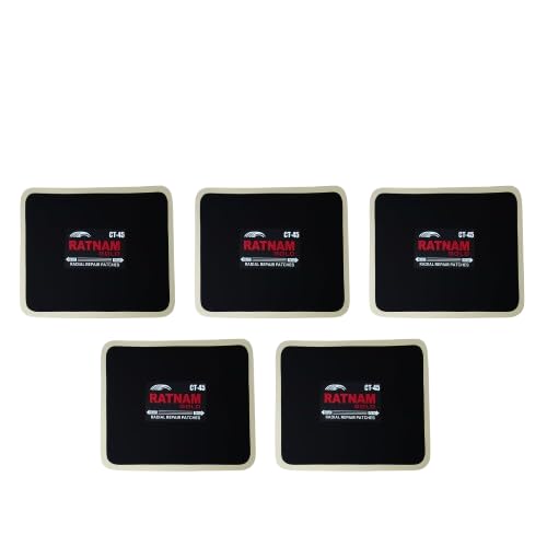 Image of Radial Tyre Repair Patch No.45 - Box of 5 Pcs | Heavy-Duty Self-Vulcanizing Puncture Patch for Car, Truck, Tractor & Bus Tyres | Professional Tubeless & Tube Tyre Repair Kit, Durable