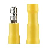 Male & Female Insulated Bullet Butt Connector Crimp Wire Terminals 12-10AWG Set of 100