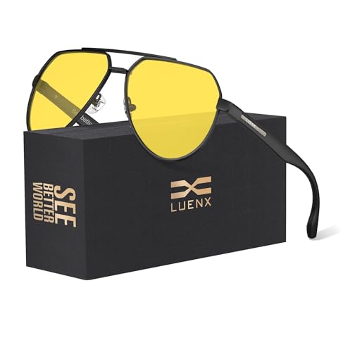 LUENX Aviator Sunglasses for Men Polarized Pilot Shades...