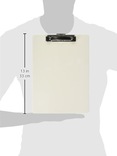 Oic Low-Profile Clip Plastic Clipboard #TOP6