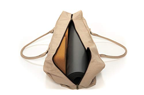 Kindfolk Yoga Mat Duffel Bag Canvas With Pocket And Zipper (Gray) #TOP2