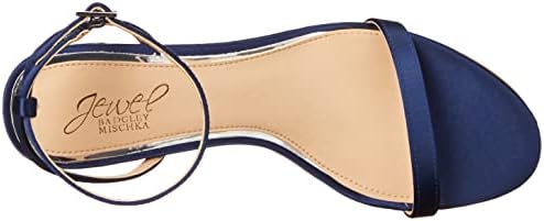 Badgley Mischka Women's Danni Ii Heeled Sandal, Navy Satin, 8 | Image 4