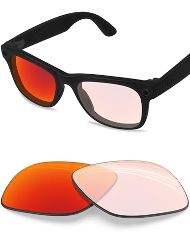 Image of BLAZERBUCK Photochromic Replacement Lenses Compatible with Ray-Ban Meta Wayfarer RW4006 | RW4012 (Gen 2) 50mm Smart Glasses