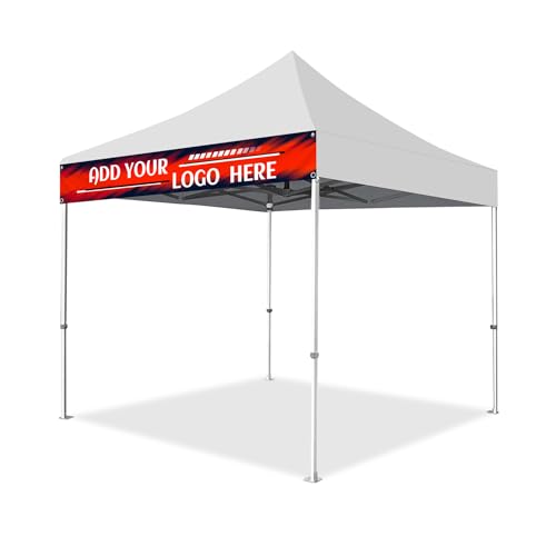 Custom Banner for 10x10 Tent, Pop Up Canopy with Logo for...
