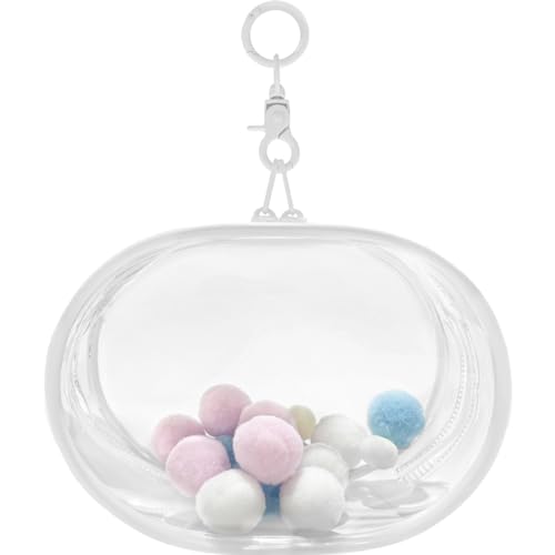 YUYAKESHIP[X ɃobN ho ʂ|[` Oo obO ȉ~` PVC l` ʂݗp NA JoɂЂ [ L[z_[tiE15.5cmj