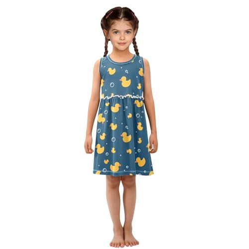 Little Girls Dress Toddler Sleeveless Dresses Casual Skater Dress Sundress for Kids 2-8Y4