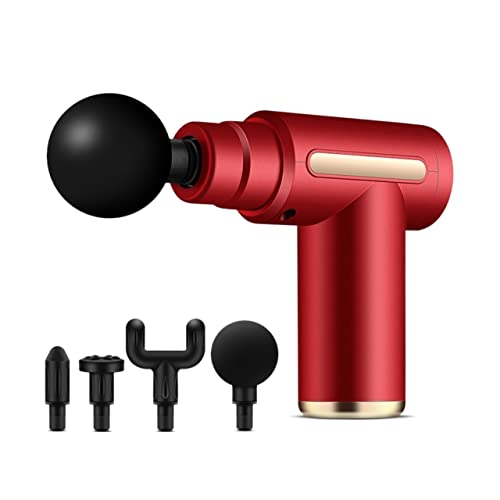 TOPOB Pistolas de fascia eléctrica masaje relajante muscular hidratante multifuncional máquina de micromina cervical muebles mini fitness Merid Merid Meridum (tamaño: Mini 01 China Red)