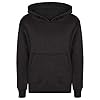 A2Z 4 Kids Girls Boys Plain Sweatshirt Tie Dye Pullover - Plain Sweat Hoodie Black 9-10 #2