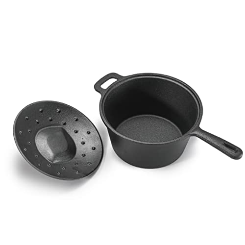 COMMERCIAL CHEF 2QT Cast Iron Saucepan