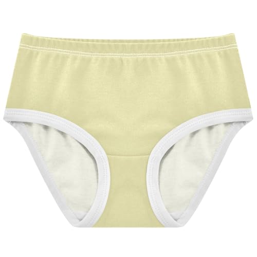 Joisal Girls Underwear Toddler 2t Cotton Girl Panties Cute Aesthetic Kids Undies Briefs Light Yellow