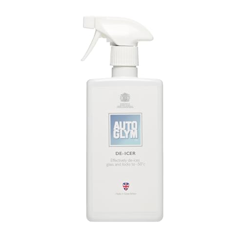 Autoglym De-Icer 500ml - Fast Acting Car De-Icer Spray Made with Water-free Formula to Quickly Clear Frost Ice or Snow Without Re-freezing