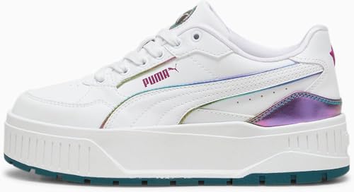 PUMA - Juniors Karmen Ii Idol Bouncy Sky Shoes, Color White/Cold Green, Size: 7 M US Big Kid