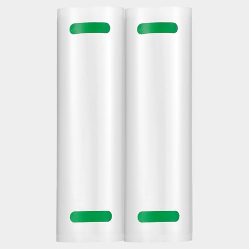 VEVOR 2 rollos de bolsas de envasado al vacío de 27,9 cm x 15,2 m, sin BPA, bolsas de comida, bolsas de envasado al vacío personalizables, aptas para congelador para conservar alimentos