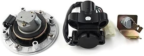 YBXWJE バイク点火スイッチ燃料ガスキャップカバー、シート用、ロック