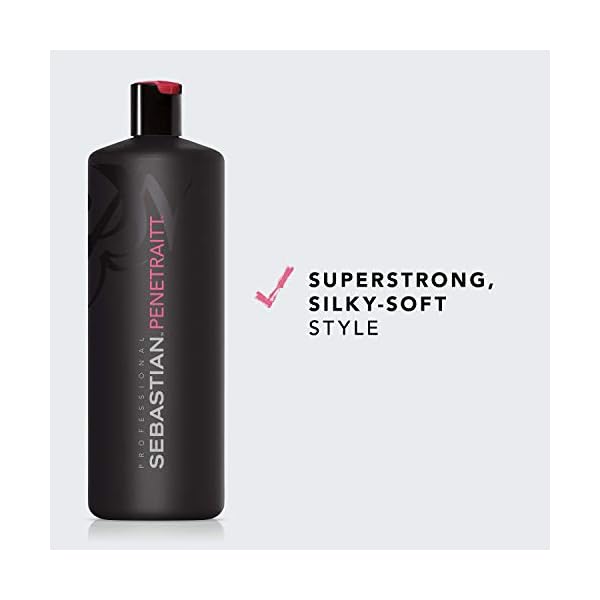 Sebastian Professional Penetraitt Shampoo, Strengthening & Repair, For Damaged & Colored Hair, 33.8 fl oz